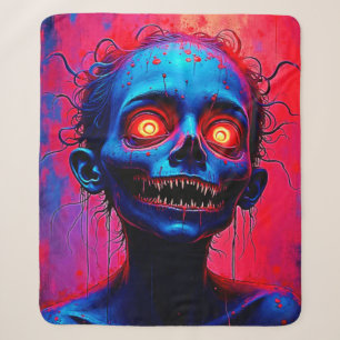 Crimson Eyes: Horrors of the Mind Sherpa Blanket