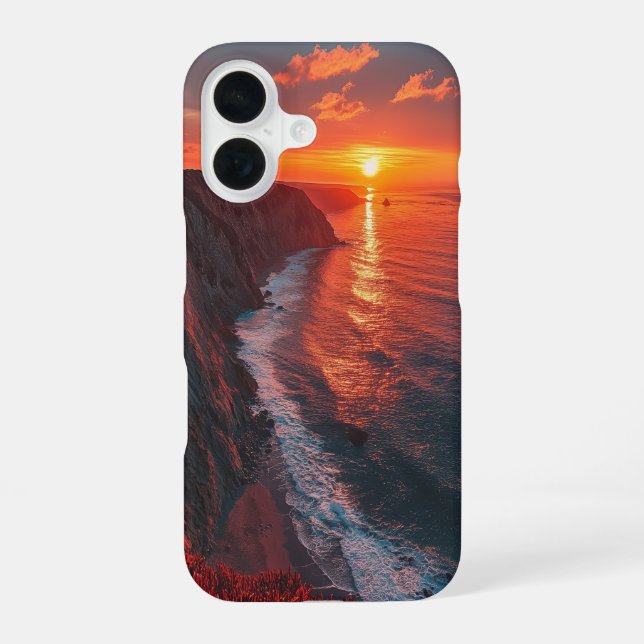 Crimson Fall iPhone 16 Case (Back)