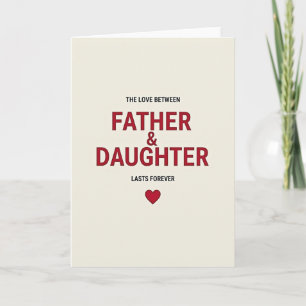 Crimson Father Daughter Card