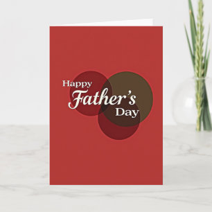 Crimson Fathers Day Design Card