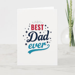 Crimson Fathers Day Glow Card