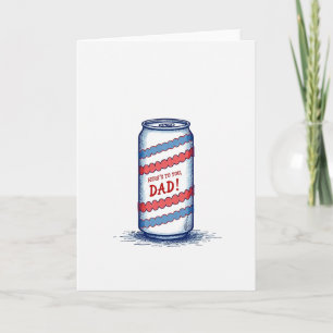 Crimson Fathers Day Vessel Card