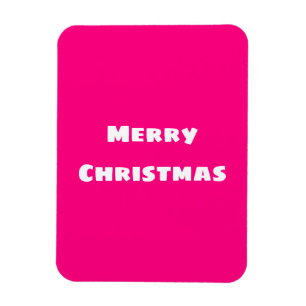 Crimson Festive Merry Christmas  Magnet