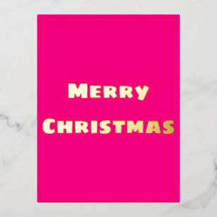 Crimson Festive  Merry Christmas Postcard