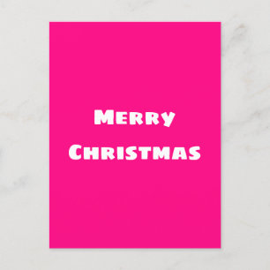 Crimson Festive  Merry Christmas Postcard