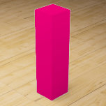 Crimson Festive  Wine Box<br><div class="desc">Crimson is a strong,  warm and compelling colour in the design world. It symbolises excitement,  love,  and power. It's also associated with nobility and royalty.  Deep pink crimson coloured design. Flat abstract art.</div>