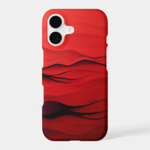 Crimson Flow – Abstract Red Waves of Motion