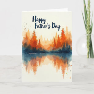 Crimson Forest Fathers Day Card