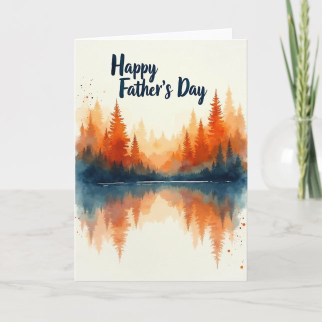 Crimson Forest Fathers Day Card (Front)