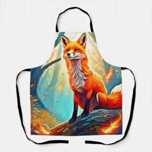 Crimson Fox Scene Design Apron