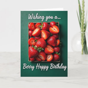 Crimson Fruit Birthday Card