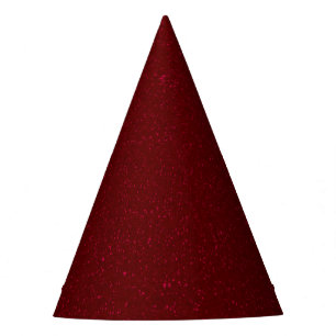 Crimson Galaxy Party Hat - Customisable & Elegant