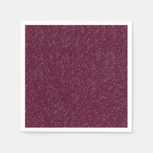 Crimson glitter napkin