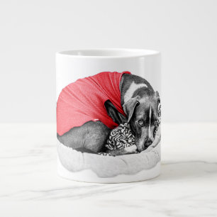 Crimson Glow of Fall Nights Large Coffee Mug