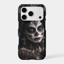 Crimson Gothic Calavera – Black Rose