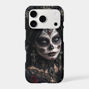 Crimson Gothic Calavera – Black Rose