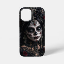 Crimson Gothic Calavera – Black Rose