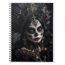 Crimson Gothic Calavera – Black Rose