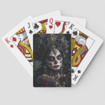 Crimson Gothic Calavera – Black Rose