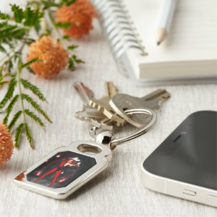 Crimson Gothic Fairy Key Ring
