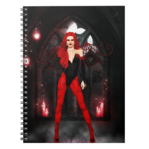 Crimson Gothic Fairy Notebook