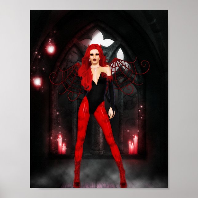 Crimson Gothic Fairy Poster (Front)