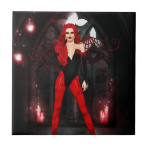 Crimson Gothic Fairy Tile
