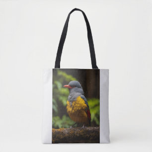 Crimson Grace – A Portrait in Droplets and Shadow Tote Bag