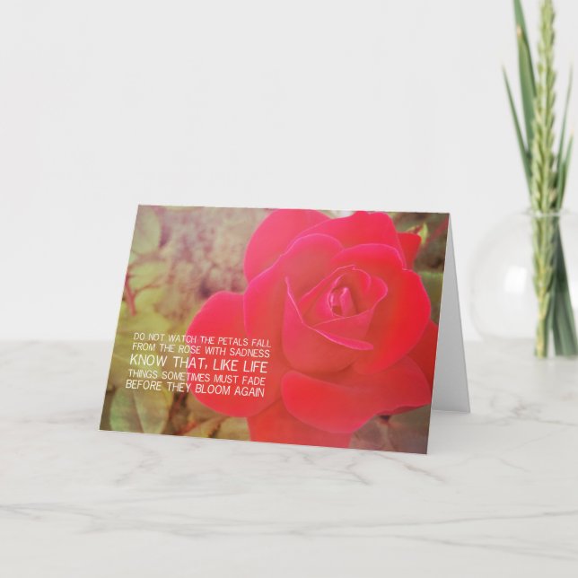 CRIMSON Greeting Card (Front)