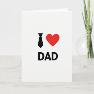 Crimson Heart Father Card
