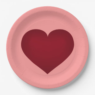 Crimson heart plate