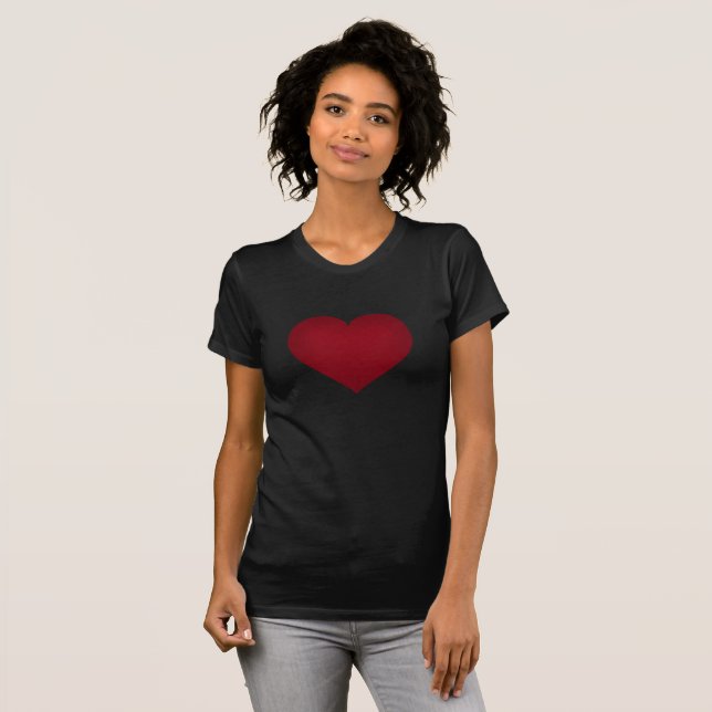 Crimson heart T-Shirt (Front Full)