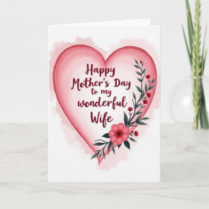 Crimson Heartfelt Mother Card