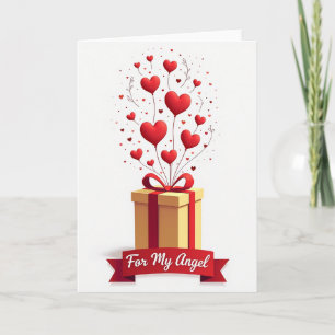 Crimson Hearts Birthday Card