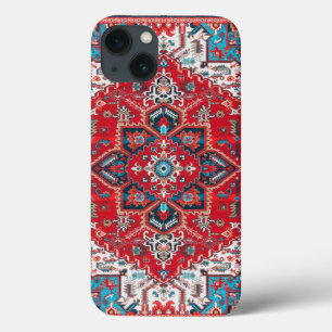 Crimson Heirloom: Moroccan Heritage Rug Art iPhone 13 Case