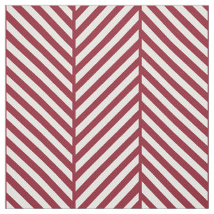 Crimson Herringbone Large Scale Fabric