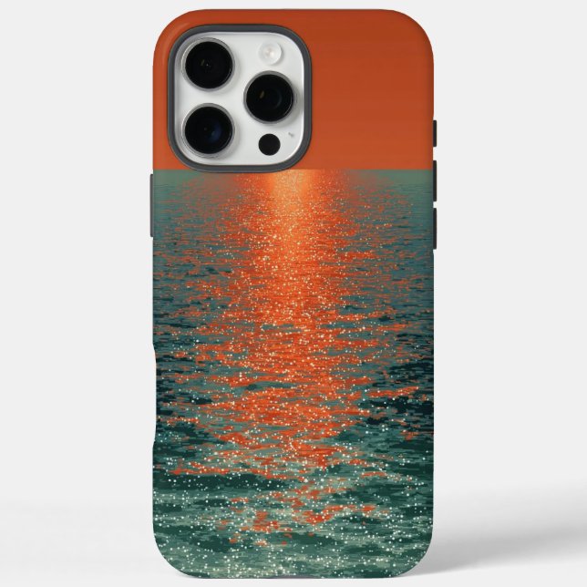 Crimson Horizon: Sun’s Final Embrace Case-Mate iPhone Case (Back)