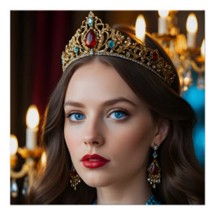 Crimson Jewel Majesty Poster