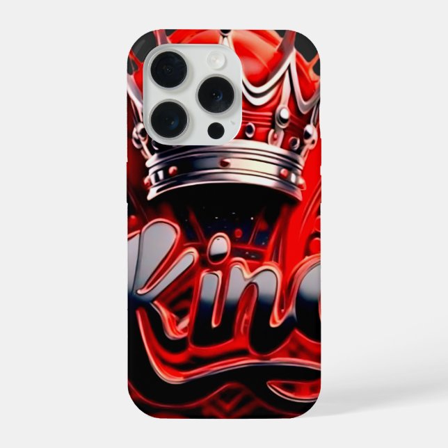 Crimson King Silver Crown - Urban Streetwear Editi iPhone Case (Back)