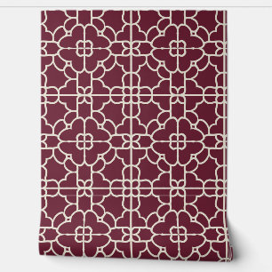 Crimson Majesty Petite Burgundy & Cream Wallpaper