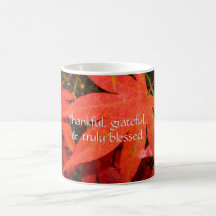 Crimson Maple Leaves - Personalized Thanksgiving