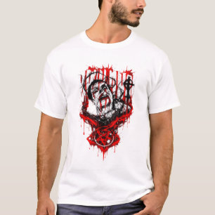 Crimson Martyr – Gothic Horror Metal Design T-Shirt