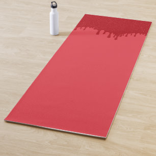 Crimson Melt Abstract Yoga Mat – Customisable