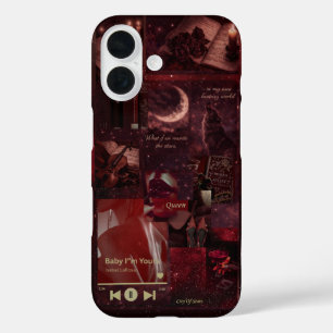 Crimson Moon Curio iPhone case