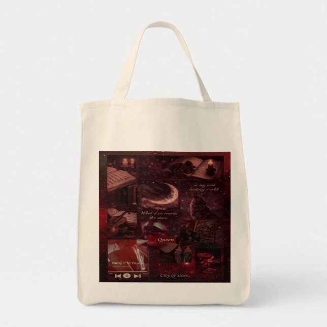 Crimson Moon Curio  Tote Bag (Front)