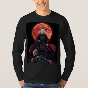 Crimson Moon Wolf Ronin T-Shirt