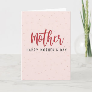 Crimson Mother Floral Day Card