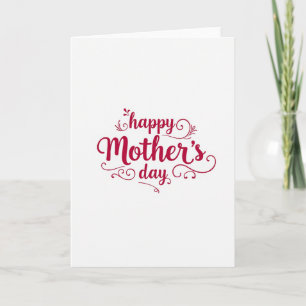 Crimson Mothers Day Grace Card