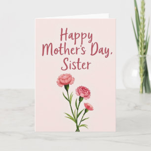 Crimson Mothers Day Love Card