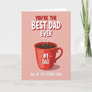 Crimson Mug Best Dad Ever Card